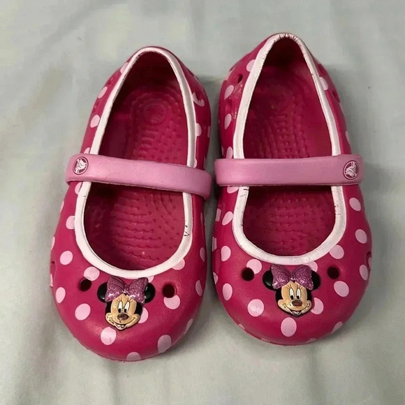 CROCS X Disney - Minnie Mouse  Mary Janes - Size C5 - Picture 1 of 6